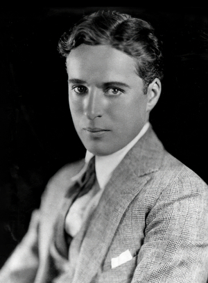 Charles Chaplin, English comedian, film star, director & producer (b/w photo)