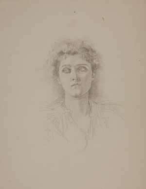 Lady Dickson Poynder, afterwards The Lady Islington, 1895 (pencil on paper)