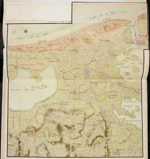 A map of Nieuport, Furnes, Honscotte and Loo, Belgium