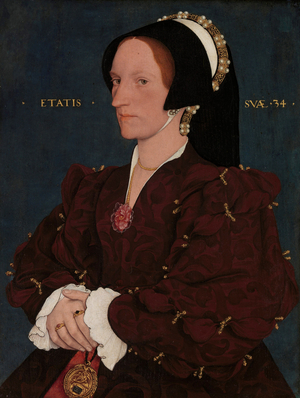 Lady Margaret Lee, c.1540 (oil and gold on oak)