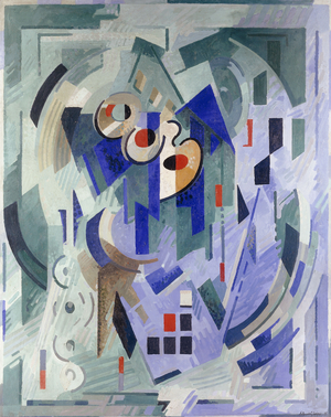 For the Spirit - The Greens or Composition; Pour l'Esprit - Les Verts ou Composition, 1939 (oil on canvas)