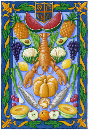 Royal banquet, 2011 (gouache)