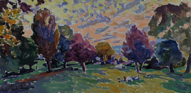 Autumn in the Park, 2015 (oil on canvas)