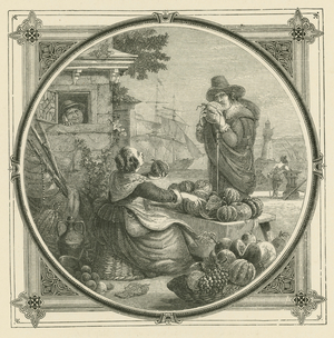 Like melons, friends are to be found in plenty, of which not even one is good in twenty (engraving)