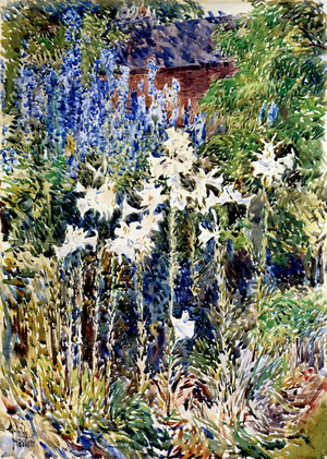 A Flower Garden, 1893 (w/c on paper)
