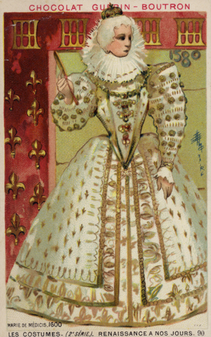 Marie de' Medici, 1600 (chromolitho)