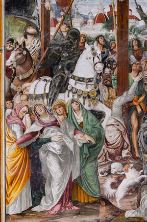 Detail of the "Crucifixion", from "The life and the Passion of Christ", 1513 (fresco)