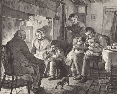 Fireside joys (engraving)