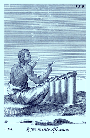 Instrumento Africano - Xylophone styled African instrument