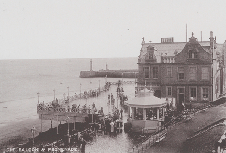 Whitby: The Saloon and Promenade (b/w photo)