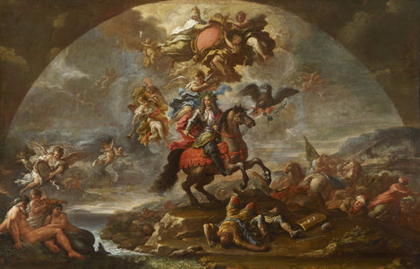 A Glorification of Prince Eugene (1663-1736) of Savoy's Victories over the Turks in Hungary and at Zenta and Belgrade in 1697