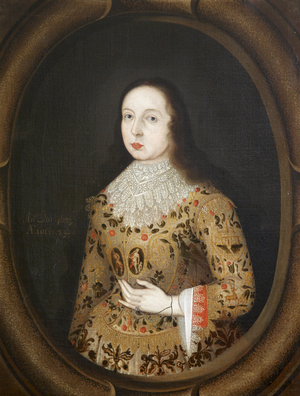 An Unknown Lady in a Richly Decorated Dress, possibly Amy Seymour, Mrs Edmund Parker (1597 - 1639)