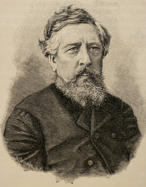 Wilhelm Liebknecht( 1826-1900). German social democrat. Founder of the SPD. Engraving,1885.