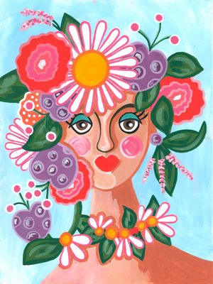 Daphne, 2025 (acrylic on paper)