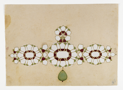 Jewelry Design (opaque w/c & gold on paper)