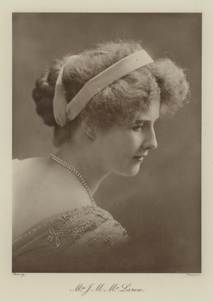 Mrs J M McLaren (b/w photo)