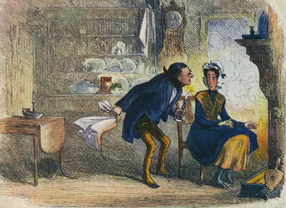 In Dickens Land - Little Dorrit Postcard, 1907 (colour litho)