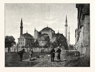 The Mosque of Santa Sophia Constantinople Istanbul