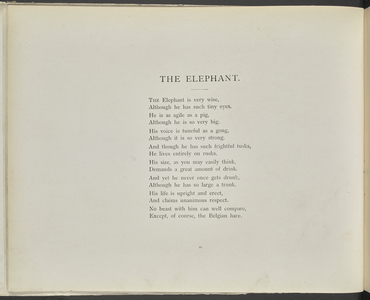 The elephant, from 'Tails with a Twist', by Edwin Arnold, 1898 (litho)