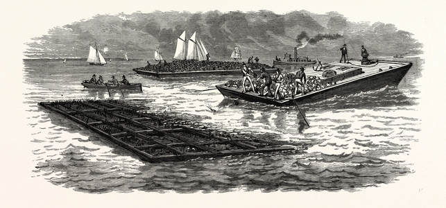 South Carolina: The South in 1880: Construction of Jetties for the Improvement of Charleston Harbor