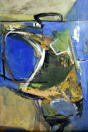 Promontory, 1961 (oil on board)