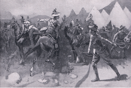 A sudden alarm: one of Buller's patrols (litho)