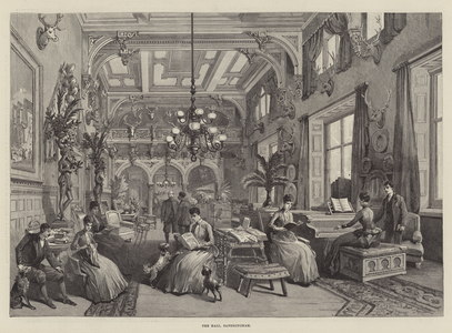 The Hall, Sandringham (engraving)
