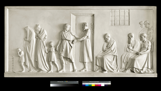 Socrates leaving his family, 1787-1790 (plaster)
