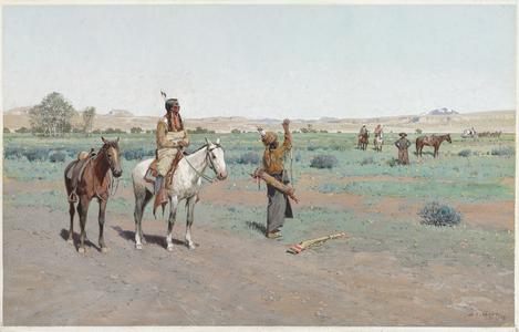 Sign of Peace, 1898 (gouache on paper)