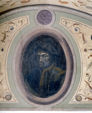 Portrait of a man, Camera della Fama, 1548 (fresco)