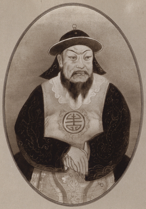 Portrait of Kublai Khan (litho)