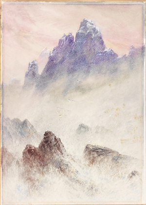 Lofoten Islands (bodycolour & w/c on card)
