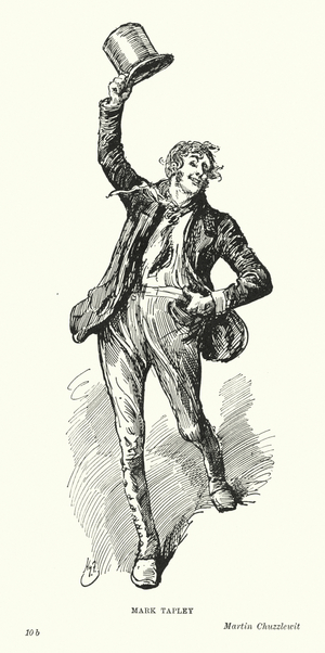 Illustration for Martin Chuzzlewit by Charles Dickens (litho)