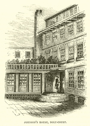 Johnson's House, Bolt-Court (engraving)