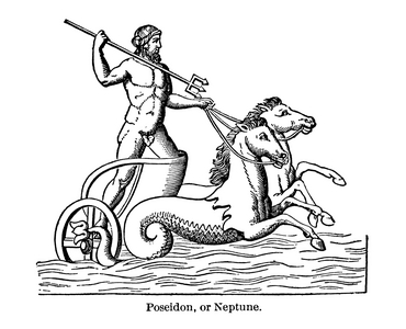 Poseidon, or Neptune (litho)