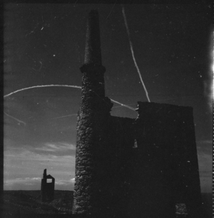 West Wheal Owles Mine, Engine House, Botallack, St. Just, Cornwall, UK, 1967-70 (b/w photo)