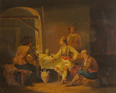 A Tavern Scene in Spain, c.1840 (oil on canvas)