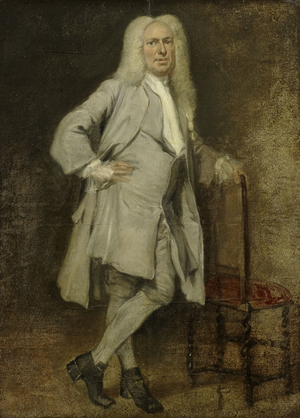 Portrait of Jan Lepeltak, 1728 (oil on paper on panel)