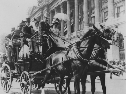 Off to the Races (b/w photo)