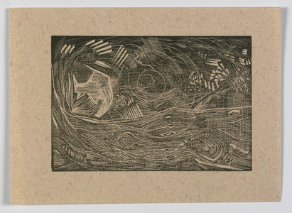 (Tree Trunk) (wood engraving)