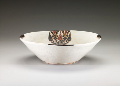 Bowl, Samanid period, 10th century (glazed and slip-painted earthenware)