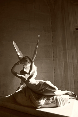 Psyche revived by Love, 1796 (marble)