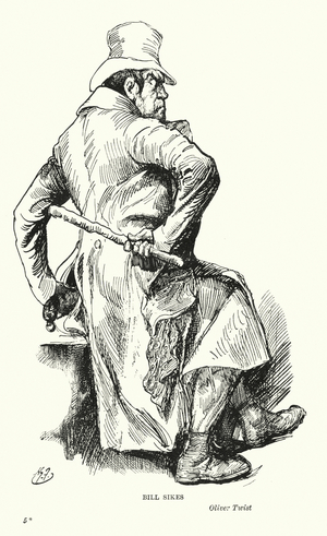 Illustration for Oliver Twist by Charles Dickens (litho)