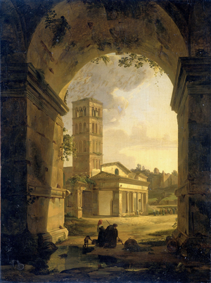 San Giorgio in Velabro in Rome, 1820 (oil on canvas)