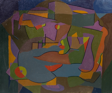 Still Life With Apple, 1938 (oil on board)