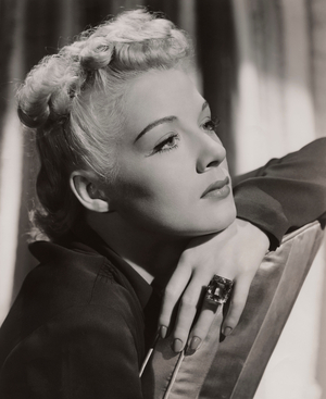 Actress Betty Hutton, Publicity Portrait, Paramount Pictures, 1942 (b/w photo)