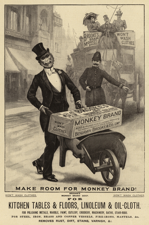 Advertisement, Brooke's Soap (engraving)