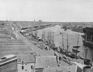 Nantes – Vue Generale (b/w photo)