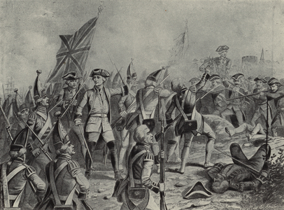 Wolfe and Montcalm in the Battle of Quebec (photogravure)