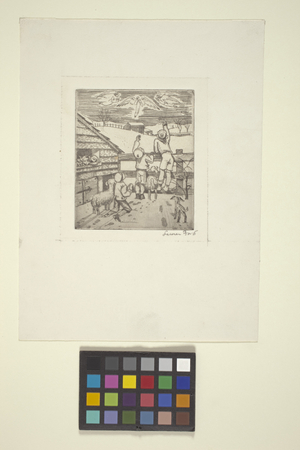 Christmas, 20th century (etching)